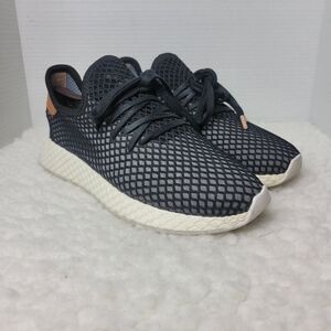 adidas Deerupt Mens Sneaker Size 9 Runner Core Black Ash Pearl Shoes